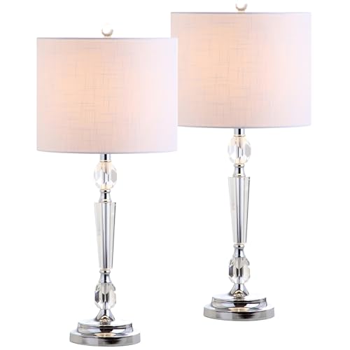 Lámpara de Mesa de Cristal clara LED 27" set 2