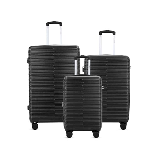 Image of IZOD Romeo 3 Piece Expandable Hardside Luggage Set, Black