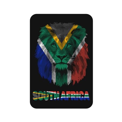 Vintage South Africa Flag Lion Magnet for Fridge Decor