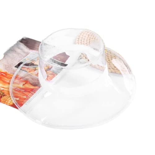 Bucket Hat Clear Waterproof Wide Brim Hat PVC Transparent Rain Hats for Women Girls