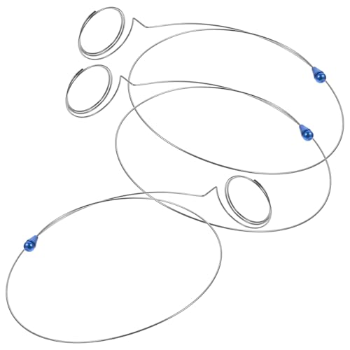 TOYANDONA Juego de 3 Piezas Soporte para Lupa de Reloj de Alambre de Hierro Resistente Accesorio para Reparación de Relojes Anillo de Fijación Herramienta Compacta para Trabajos de