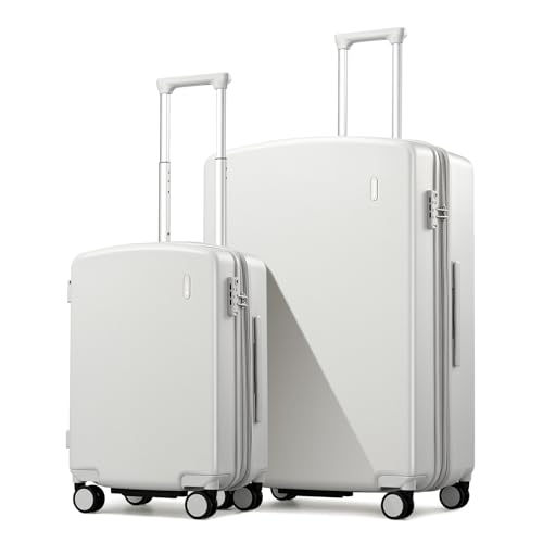 Image of Hanke Expandable Luggage Sets 2 Piece, 20 and 28 Inch Hard Shell Suitcase