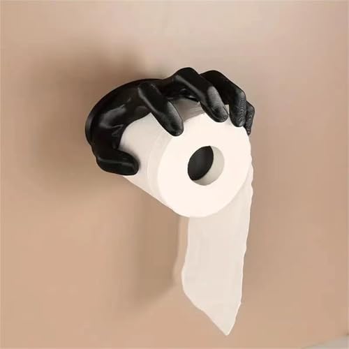 Soporte de papel higiénico con forma de mano para baño y aseo 6