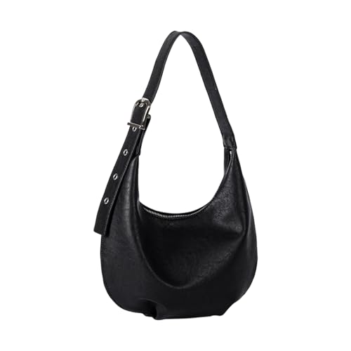 Sac à bandoulière en cuir synthétique souple avec sangle réglable pour femme