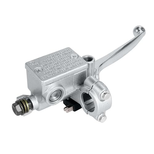 Levier de frein à main hydraulique droit argent pour quad et cyclomoteur