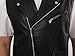 Idopy Classic Men`s Motorcycle Faux Leather Vest Riding Club Biker PU Sleeveless Jacket Waistcoat Black XL