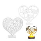 Silikonform Herzhandwerk - Flexible Antihaftform für DIY Harz | Seife, Kerzen, Ton und Schokoladenherstellung, hitzebeständig, wiederverwendbar für