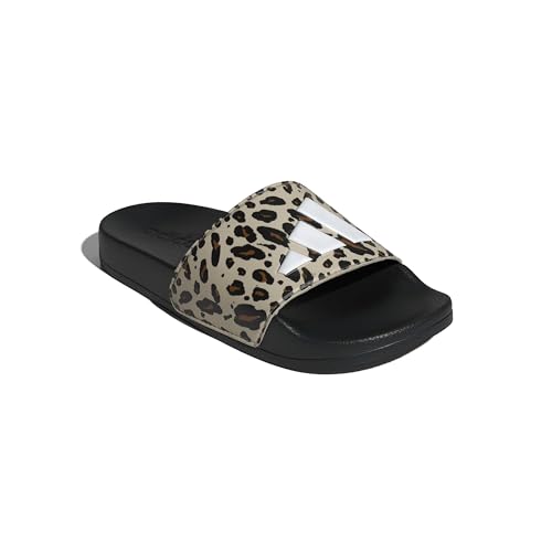 Adidas Unisex - Bambini E Ragazzi Adilette Shower Logo Sandals Kids, Crystal Linen/Core White/Core Black, 30 Eu - 4