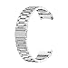 Produktbild Yanyan Metallarmband für Samsung Galaxy Watch4 40 mm 44 mm Smart Watch Armband Edelstahl Elegant Galaxy Watch 4 Classic 42 46 mm (Armbandfarbe: Silber, Armbandbreite: Watch4 Classic 42 mm)