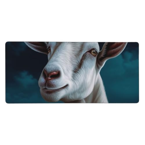 Tapis de souris de jeu XXL 90x40cm avec base en caoutchouc antidérapante et bords cousus renforcés