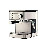 Melchioni Family | Macchina Caffè Cialde, Capsule, Grani Robusta Plus, Inox 20, Capacità da 1,6 litri, Colore Argento