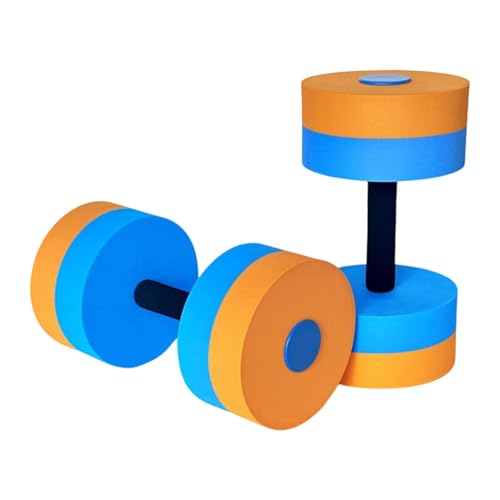 Pesas de agua, ligeras mancuernas de fitness – Mancuernas de fitness para aeróbicos submarinos, para gimnasia, entrenamiento aeróbico, entrenamiento subacuático, entrenamiento de manos y brazos, niños