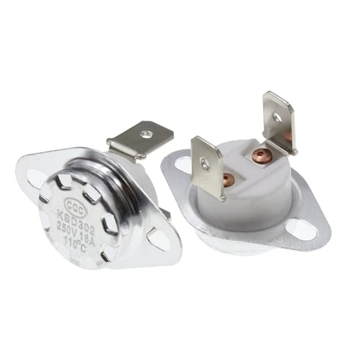 1 termostato de interruptor de temperatura normalmente cerrado KSD302 16 A 250 V 40-130 grados KSD301 45 55 60 65 70 75(92C)