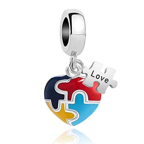 Image of Autism Charm Compatible with Pandora Bracelet for Women