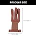 Mikikit Archery Accessories for Men Bow Hunting Gear Genuine Cowhide Finger Guard Archery Finger Protector Moderate Thickness for Comfortable Use