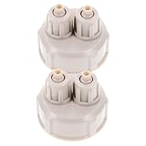 Toyvian 2 Piezas Kit Unidades Tapón Rápido para Botella DIY Accesorio para Acuarios Plástico Resistente Compatible con Reactores Caseros Fácil Uso para Plantas Acuáticas y Peces