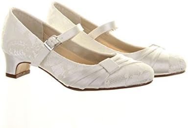 Rainbow Club Delilah Girls Dyeable Ivory Lace Bridesmaid Shoes