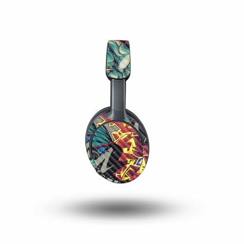 Image of MightySkins Carbon Fiber Skin Compatible with Bose QuietComfort Ultra - Graffiti Wild Styles | Protective, Durable Textured Carbon Fiber Finish | Easy to Apply