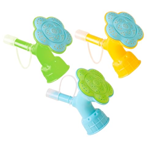 Alasum 3個 ボトル用散水ノズル 軽量製 ジョウロ先 じょうろスプレーヘッド 園芸用細やか散水 キャップ式給水ボトル対応