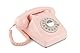 GPO 746ROTARYPINK Retro Telefon mit Wählscheibe im 70er Jahre Design Pink- Nelke Rosa