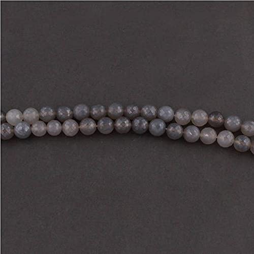 Pierre de lune grise facettée 9mm LKBEADS pour création de bijoux
