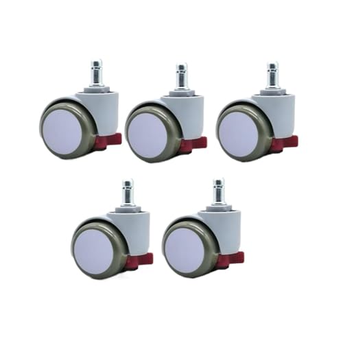 Roue pivotante gravité M11 autobloquante SJSD710-200A pour chaise de bureau en lot de 5 pièces