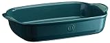 Emile Henry France Ovenware Ultime Rectangular Baking Dish, 16.5 x 10.6, Blue Flame