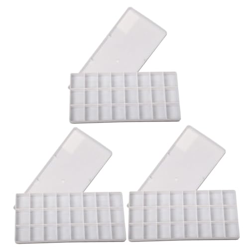 ERINGOGO 3Pcs Box Color Pigment Tray Durable Painting Tools for Artists Easy to Clean Color Mixing Box for Watercolor and Painting