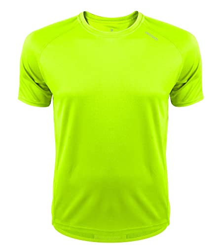 AERO|TECH|DESIGNS | Men's Tech Cycling Tee | Performance Biking T-Shirt | Safety Yellow | 4X-Large