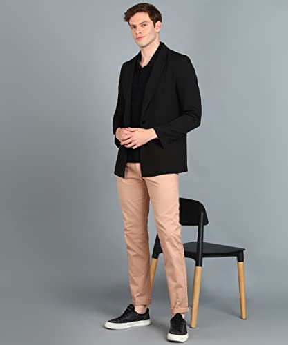 Image of Urbano Fashion Men's Cotton Light Weight Non-Stretch Slim Fit Casual Trousers