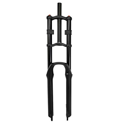 IkiCk Fahrrad Federgabel 26'/27,5'/29' Fahrrad Stoßdämpfer 1-1/8' Reise 135mm QR (schwarz 27,5')