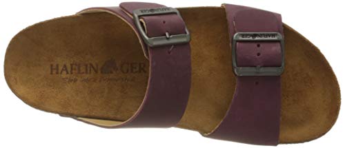 Image of HAFLINGER Andrea Elegant Leather Sandals with Rubber Sole and Cork Latex Footbed Unisex