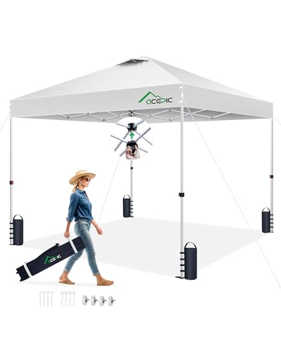 Acepic 10x10 Pop Up Canopy with Vented Top