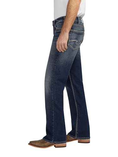 Image of Silver Jeans Co. Men's Zac Relaxed Fit Straight Leg Jean - Legacy