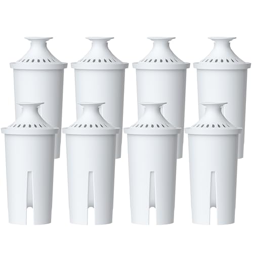 AQUA CREST Filter Replacement for Brita® Water Pitcher & Dispenser, 8 Pack