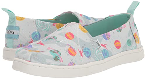Toms Kids Tiny Foil Cosmic Galaxy Print Alpargata (Toddler/Little Kid) Cloudy Grey 8 Toddler M #TOP6