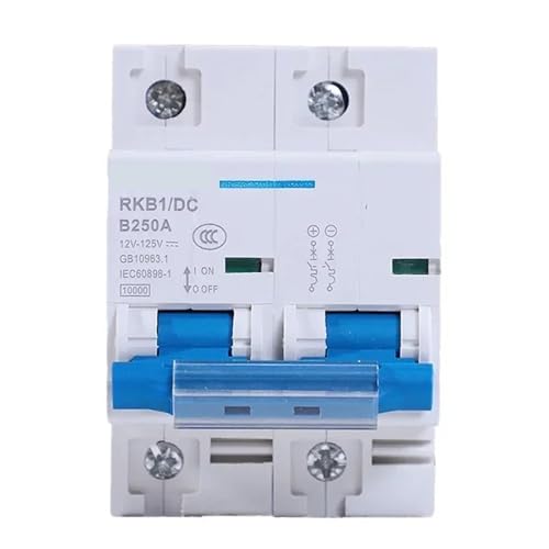 Disjoncteur miniature CC protection panneau solaire et batterie 2P 80A