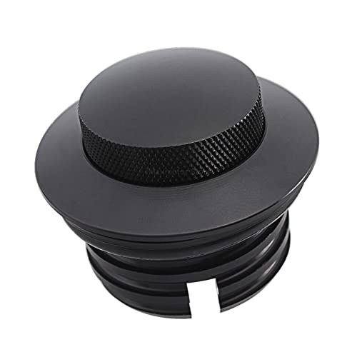 Bouchon de carburant anti-saillie pop up noir à visser pour réservoir moto