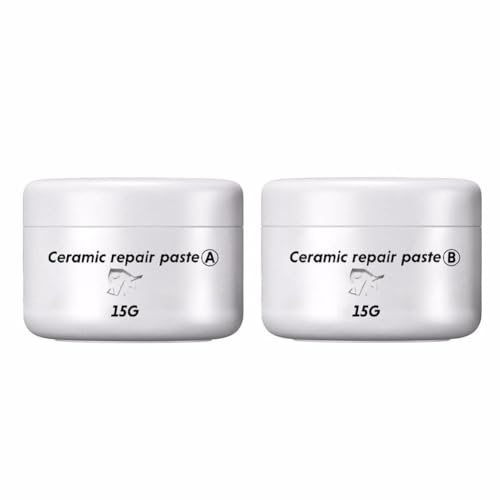BaYuYPOO Pasta de reparación de azulejos, kit de reparación de azulejos de bañera y ducha, parche de mármol para bañera de cerámica, potente kit de azulejos en grietas, reparación