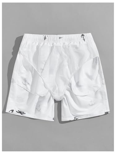 SHENHE Men's Swim Trunks with Mesh Liner Graphic Swimming Trunks Drawstring Beach Board Shrots4