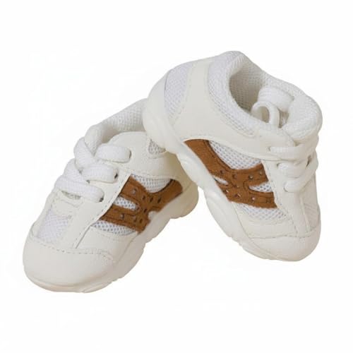 Chaussures pour poupée baskets miniatures de collection et accessoire photo brun