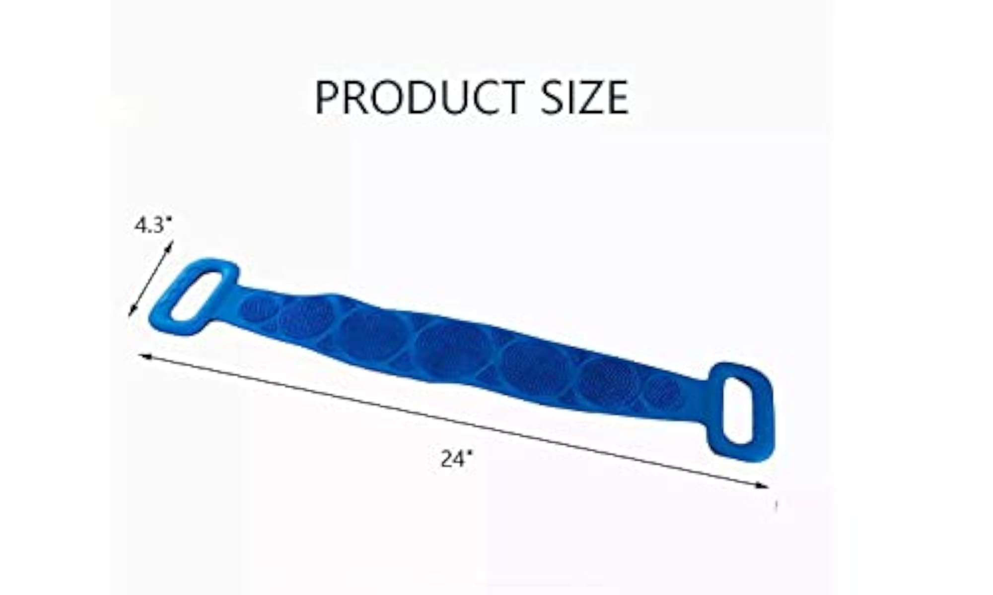 Double Sided Silicone Body Back Scrubber for Deep Cleaning