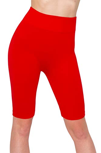 Image of ALWAYS Faux Leather Shorts - High Waist Active Stretch Yoga Short Pants for Women