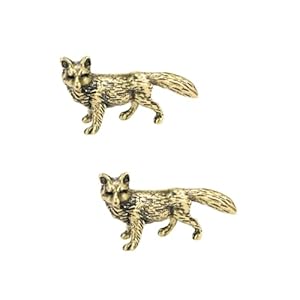 Doitool Fuchsform Knöpfe Antikgold 2er Set