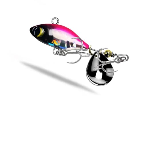 Leurre VIB vibration rotatif cuillère spinner en métal 7g 10g 14g