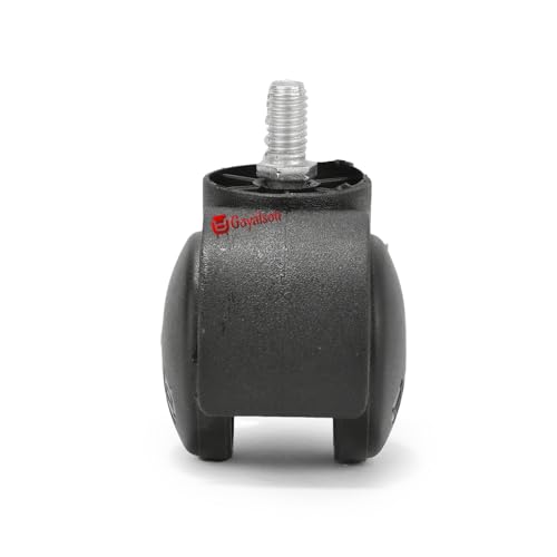 Image of Office revolving Chair Caster Study Computer Gaming Chair Wheels Caster Accessories Parts, Wheels Set of 5 pc, Heavy Duty fit to Every Chair Base (Black Wheel Thread With Key)