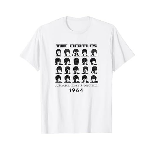 ビートルズ-ハード・デイズ・ナイト 1964 Tシャツ