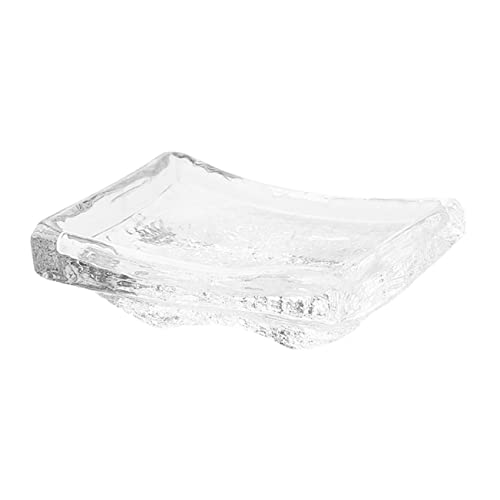 GRIRIW Sashimi Wasabi Dip Snack Tray Condiment Tray Kitchen Gadgets Sushi Tray Condiment Bowls Vinegar Dish Condiment Serving Tray Mini Appetizer Dipping Dish Appetizer Plate Glass