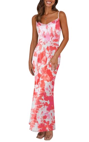 PRETTYGARDEN Adjustable Straps Sleeveless Summer Dresses for Women 2025 Floral