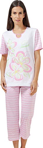 Preisvergleich Produktbild hajo Damen-Schlafanzug Single-Jersey rosa Größe 44 / 46